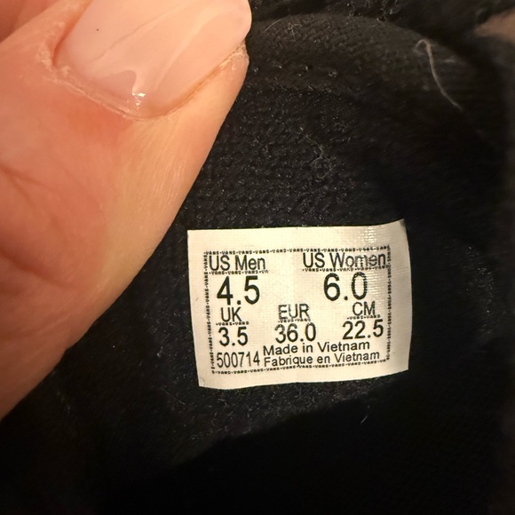 Vans Old Skool Leopard Print Sneakers Womens Size 6 Black White Low Top Skate - Picture 7 of 7